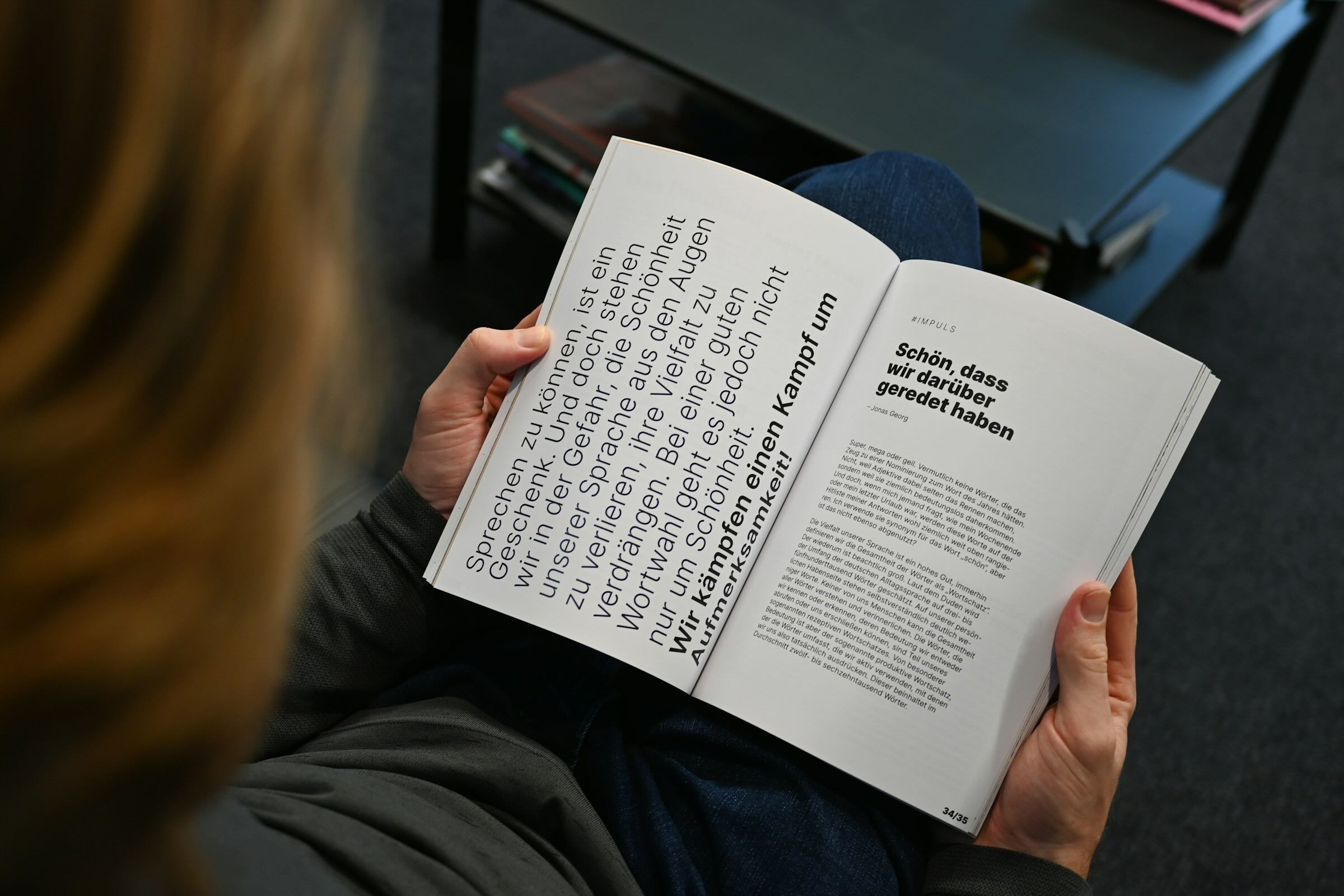Typografische Hierarchie im Magazinartikel